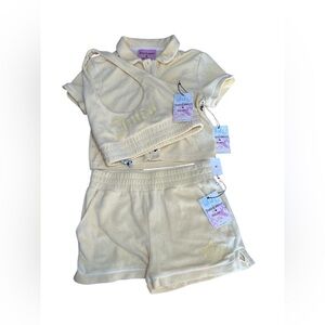 Juicy Couture Yellow 3 Piece Sleep Set Size Small